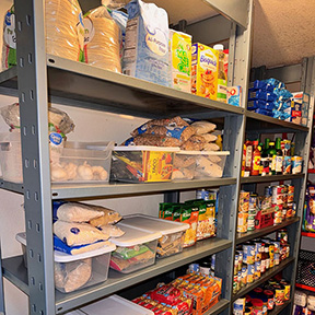 The Omak campus food pantry